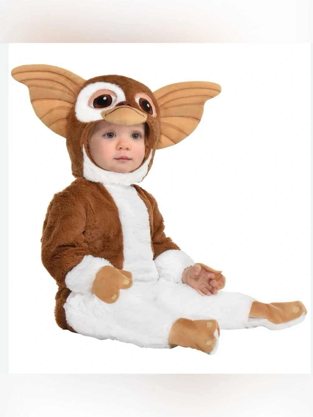 Gizmo, Gremlins Baby Costume, Baby Size 12-24 months,with Jumpsuit and Hood
